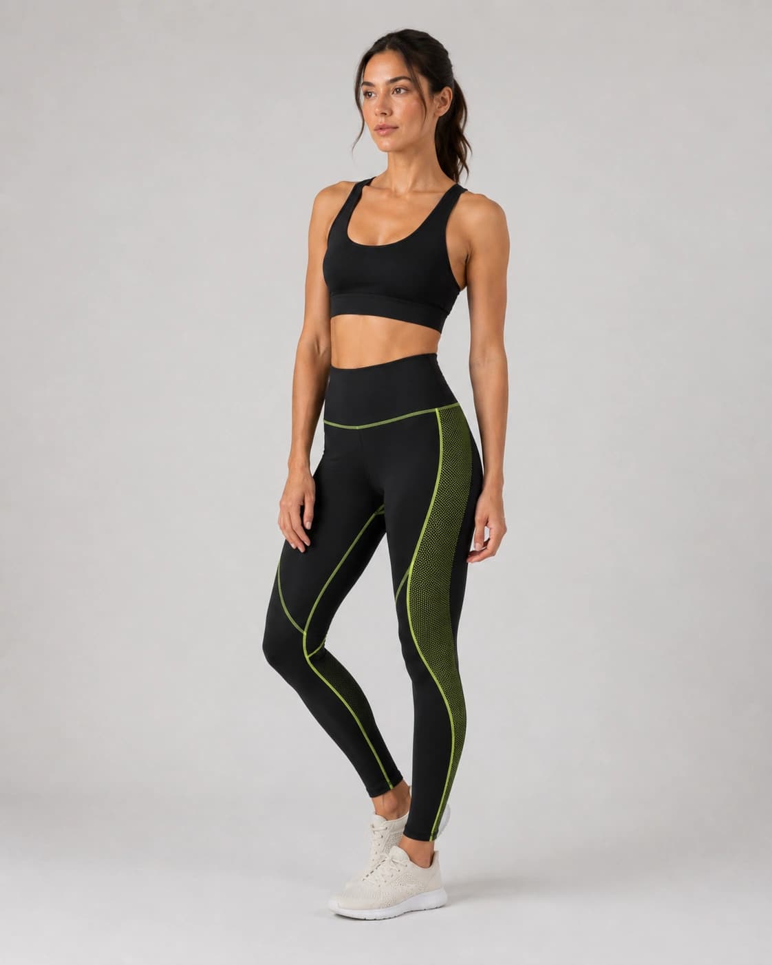 Conjunto Fitness Top + Legging Recorte - imagem 1