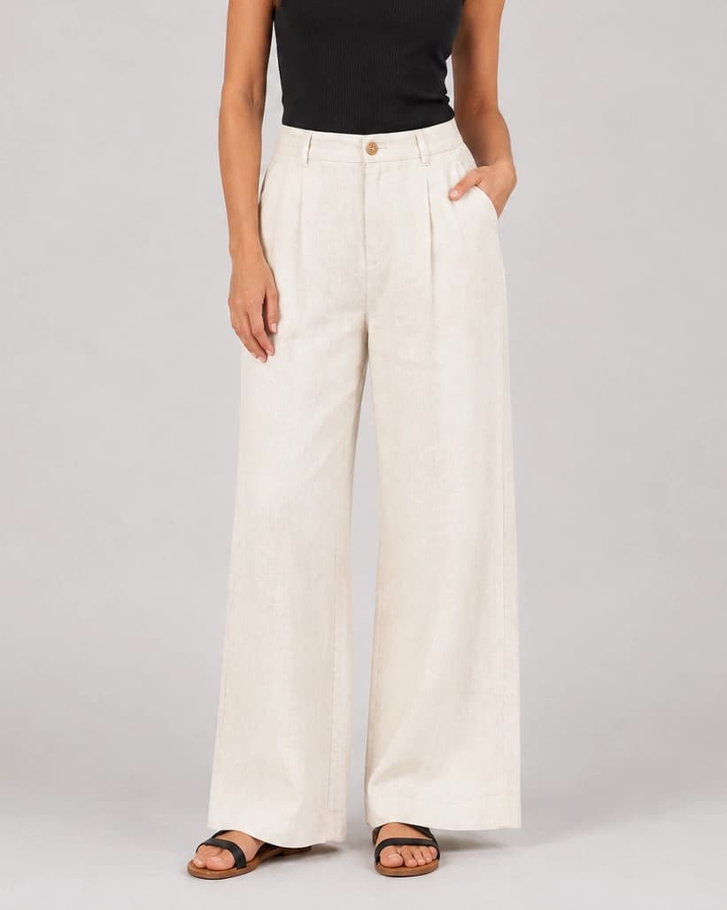 Calça Pantalona de Linho - imagem 1